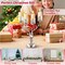 Costway Reindeer Candle Holder for Tealight Aluminum Christmas Ornament for 4 Candles